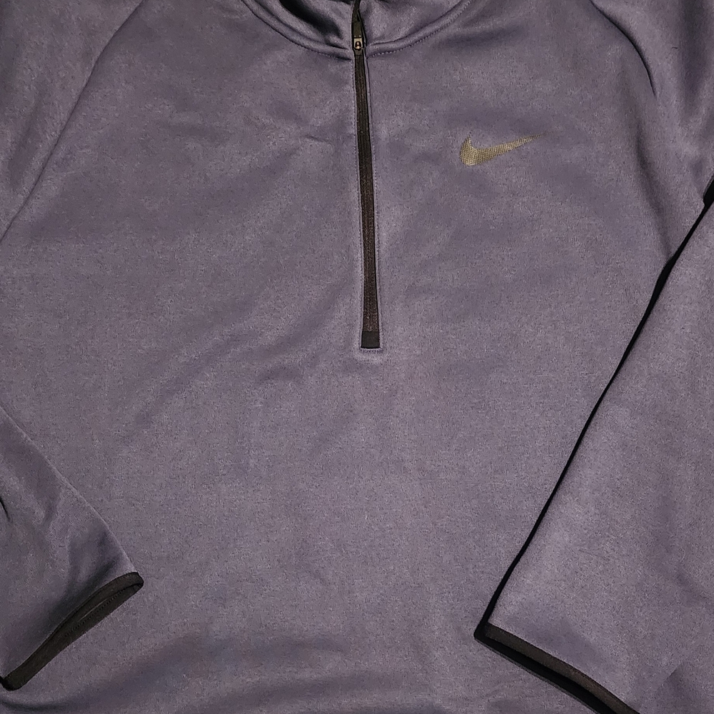 Nike Men's Blue Quarter-Zip Jacket